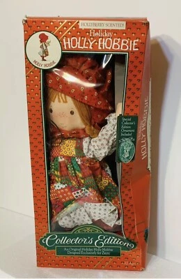 VTG Holiday Holly Hobbie Collector's Edition with Ornament 18" Doll - Image 1 of 4