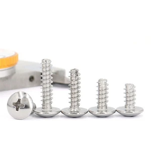 304 Stainless Steel Phillips Truss Head Self Tapping Screws Scrape Point M2-M5 - Picture 1 of 12