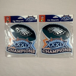 Philadelphia Eagles Super Bowl XXXIX Champions  Memorabilia 6" Car Magnet ERROR - Picture 1 of 5