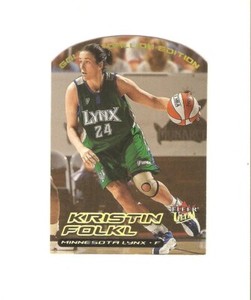 kristin folkl,2000 ultra wnba gold,stanford,st.louis mo,minnesota lynx #51