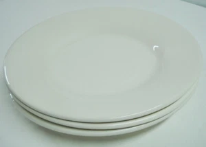 3 platos de cena blancos de granero de cerámica salusalito 12 1/4" pasta sólida en excelente condición - Imagen 1 de 6