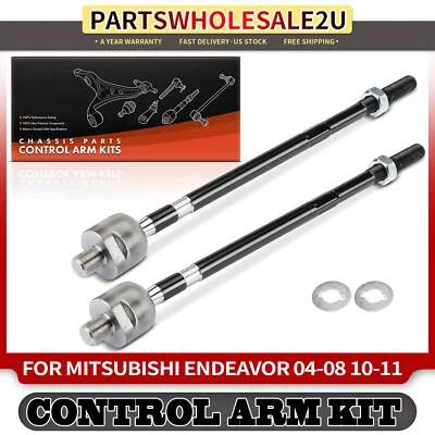 2x Kit de extremo de varilla de amarre interior delantero para Mitsubishi Endeavor 2004 2005-2008 2010-2011 Foto 1 de 4