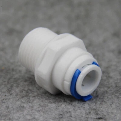 Water Filters Fitting Purifier Reverse Osmosis Connector Straight Male Thread - Image 1 of 4