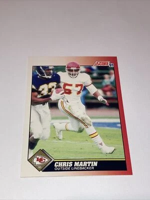 1991 Score Football #157 Chris Martin - Image 1 of 4