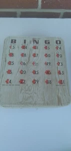 Vintage Fingerspitze 25 Bingo-Karten mit Rufnummern hergestellt in den USA - Bild 1 von 9