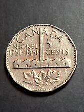 1951 CANADA 5 CENTS  SUDBURY COMMEMERATIVENICKEL KING GEORGE V1   (PB144)