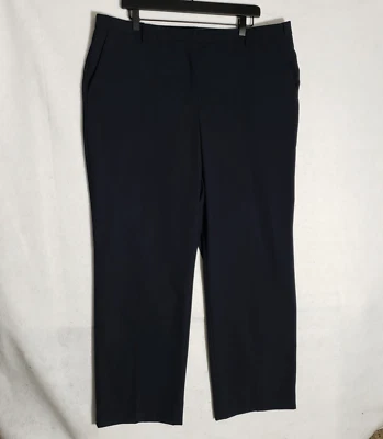Pantalones de vestir Lands End Oeko-Tex mezcla de lana para mujer 18 pantalones azul marino forrados Foto 1 de 4