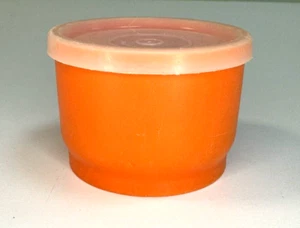 Taza de aperitivo naranja vintage Tupperware #1229-19 con tapa 297-49 - Imagen 1 de 8