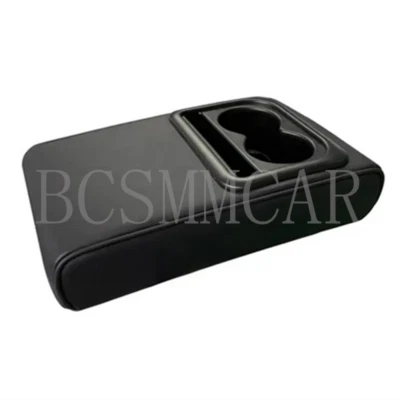 Car Armrest Box Pad Center Console Arm Rest Elbow Support Cushion W/Cup Holder - Image 1 of 4