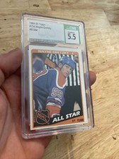 Wayne Gretzky CSG 5.5 Vintage NHL Hockey All Star Collector Card 1st Team 1984