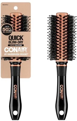 NEW Conair Copper Collection Quick Blow Dry Pro Vented Round Hair Brush - Image 1 of 4