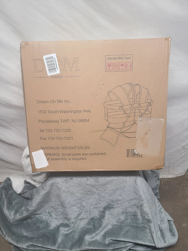 Dream On Me Karley Cuna, Gris Portátil Ligero Plegable Transpirable Infantil Foto 1 de 1