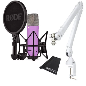 Rode NT1 Signature Purple Mikrofon Lila + PSA1 W Plus Gelenkarm White - Bild 1 von 11