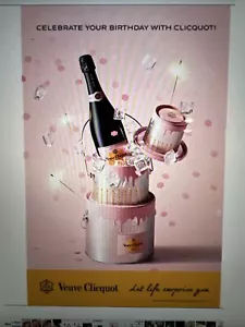 Veuve Clicquot Birthday Poster. 24 By 36 Inch - Picture 1 of 2