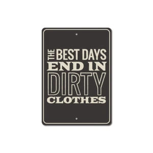 Dirty Clothes Sign, Laundry Phrase Sign, Laundry Saying Metal Wall Decor - Picture 1 of 4