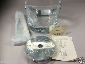 Orrefors SVEN Ice Bucket New with Tongs and Drain - Picture 1 of 5