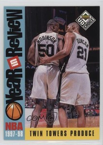 1998-99 Upper Deck UD Choice Choice Reserve David Robinson Tim Duncan #190 HOF