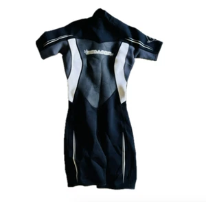 Traje de neopreno Seadoo Stallion SD9102 para mujer 9/10 negro manga corta pantalones cortos nailon - Imagen 1 de 11