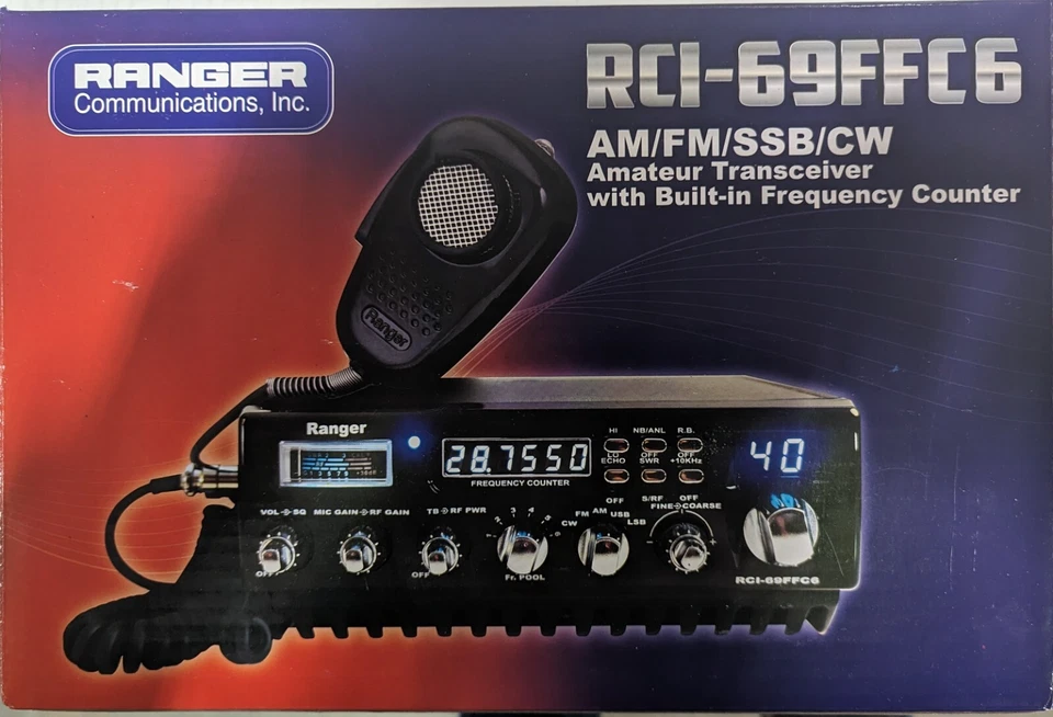 Ranger RCI-69FFC6 400 Watts PEP Modulation SSB Very Powerful 10 Meter Radio