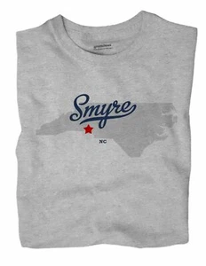Smyre North Carolina NC T-Shirt MAP - Picture 1 of 6