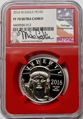 2016-W 1 oz Proof Platinum American Eagle NGC PF70 UCAM  - Image 1 of 4