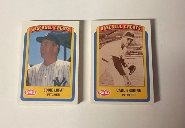 1990 Swell Baseball Greats Singles You Pick - Image 1 of 1
