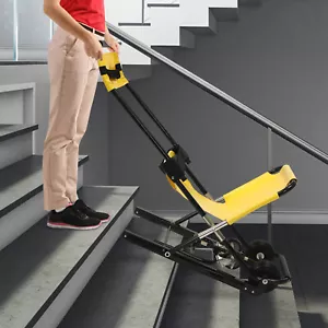 Treppenstuhl Medizinischer Notfall Evakuierung 4 Rollen Lift Rollstuhl 350,53LBS - Bild 1 von 7