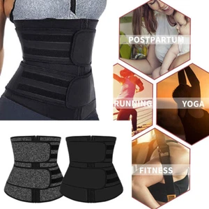 Women Waist Corset Trainer Sauna Sweat Yoga Weight Loss Body Shaper Slimmer Belt - Picture 1 of 14