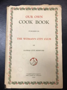 Kansas City MO Cookbook Woman’s City Club 1920 Christmas Santa - Picture 1 of 17