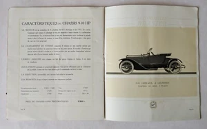 Antique Brochure Vehicules Brasier Industriels Primes Ministere de Guerre 1914 - Picture 1 of 12
