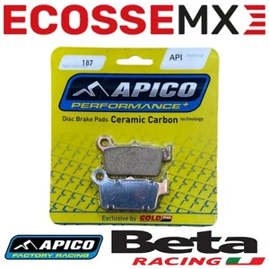 BETA 250 X-TRAINER APICO REAR BRAKE PADS 2019-2024 API187 Apico/Gold Fren - Picture 1 of 4