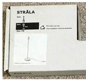 IKea STRALA Table Lamp Base 19 " White 603.331.95 STRÅLA New in Box - Picture 1 of 5
