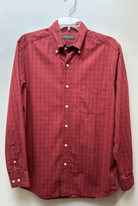 Lyle & Scott men’s red long sleeve one pocket button shirt size Medium #26-0683 - Picture 1 of 9