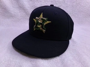New Era 59FIFTY Houston Astros 7 3/8 Gold Star/ Camo Logo - Picture 1 of 9