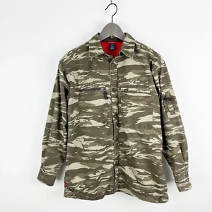 Gap Utility Jacket Youth XXL Army Green Camo Lined Button Front Pockets 2008 - Picture 1 of 21