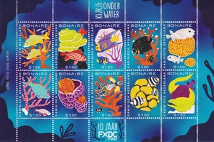 Karibisch Niederlande Bonaire 2024 Mi. 173-82 KB MNH Unterwasserwelt Fische Fish - Picture 1 of 1
