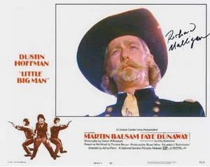 LITTLE BIG MAN firmado por RICHARD MULLIGAN color 8x10 con certificado de autenticidad GENERAL CUSTER PRIMER PLANO - Imagen 1 de 1