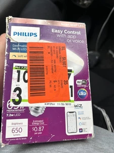 Philips Smart Wi-Fi Certified LED Light Bulb 2700K Soft White BR30 65W Eqv - Picture 1 of 1