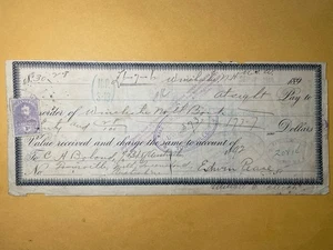 1918 Queensland Australia Bank Draft con francobollo delle entrate - Winchester NH - Foto 1 di 6