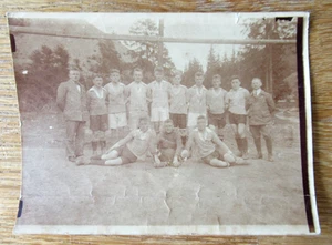 Altes Foto Fußballspiel Fußball Mannschaft in Bomlitz Walsrode 1924 - Bild 1 von 2