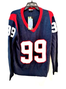 Houston Texans J.J. Watt jersey sweater-MEDIUM-NWT-Classic Wear-Free Shipping - Picture 1 of 2
