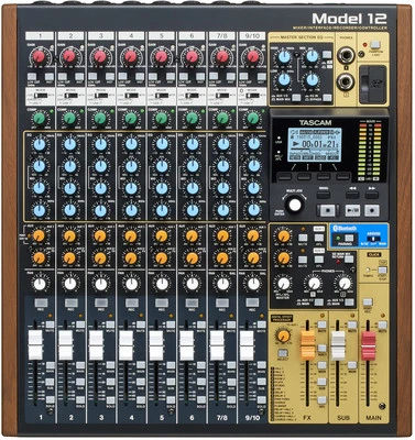Tascam Model 12 Mischpult Analog 10-Kanal 12-Spur-Recoder USB-Audio Interface EQ - Bild 1 von 4