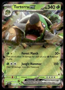 Pokemon TCG SV05: Temporal Forces #012/162 Torterra ex NM - Picture 1 of 2