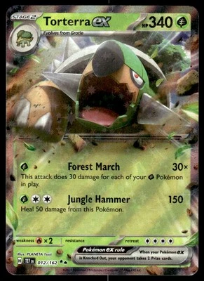 Pokemon TCG SV05: Temporal Forces #012/162 Torterra ex NM - Image 1 of 2
