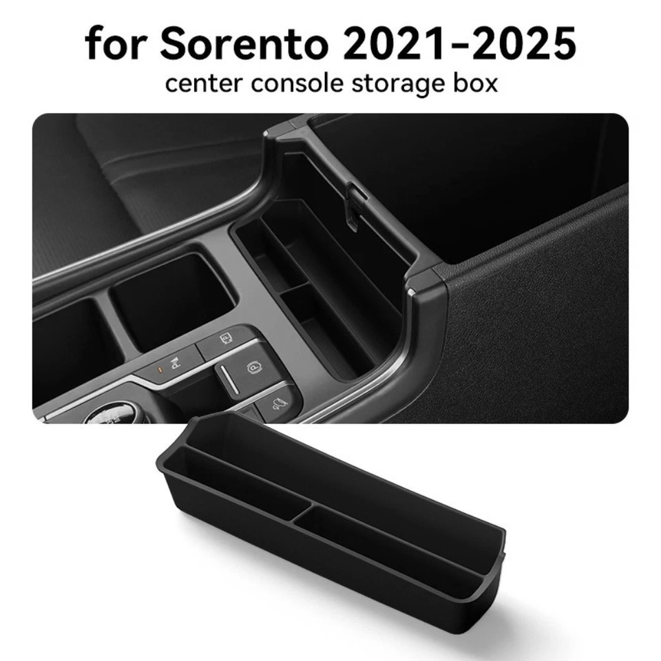 For Kia Sorento 2021-2025 Console Organizer Armrest Tray Non-slip Base - Image 1 of 4