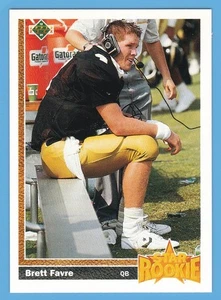 Upper Deck #13 1991 Brett Favre RC. Green Bay Packers. Salón de belleza. - Imagen 1 de 2