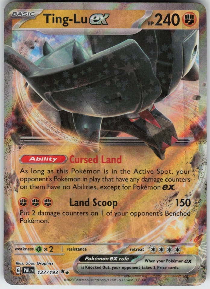 UR-01 Holo Ting-Lu ex 127/193 Double Rare SV02: Paldea Evolved - Image 1 of 1