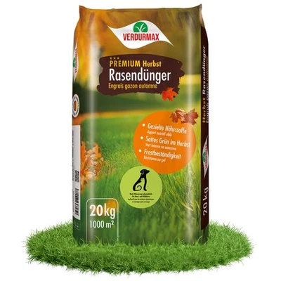 HÖFER CHEMIE GMBH Herbst Rasendünger 20 kg von Verdurmax Herbstdünger winterfest