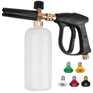 Pressure Washer Short Gun, Foam Cannon with 1/4 Inch Quick Connector, Power W... - Picture 1 of 7