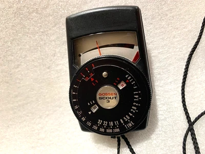 Vintage GOSSEN SCOUT 3 Camera Flash Light Exposure Meter-Tested - Image 1 of 4